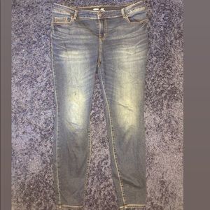 Skinny high-rise jeans